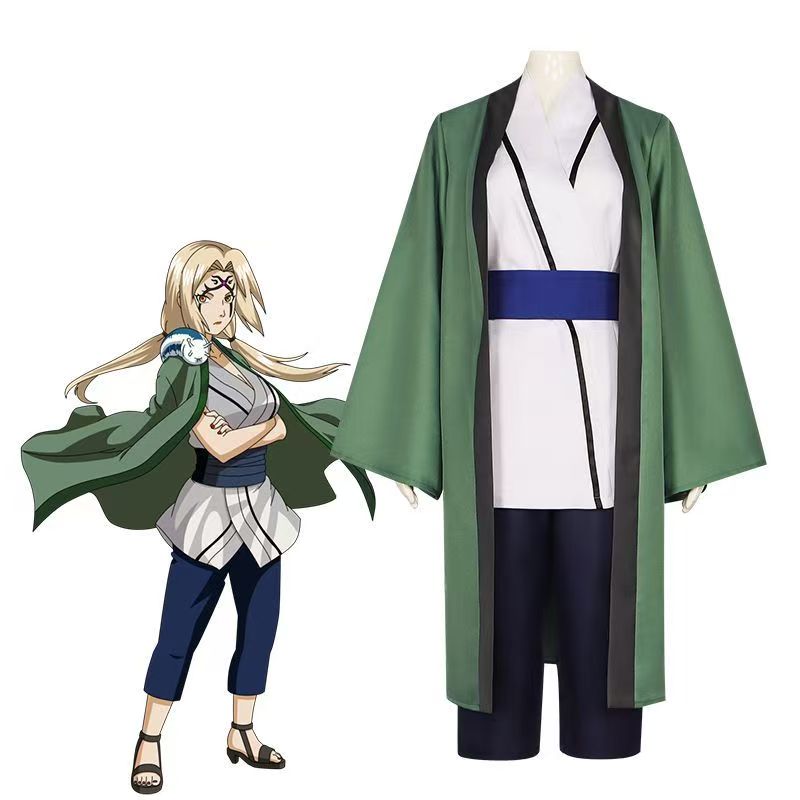 Cosplay Anime Tsunade - Disfraz de Tsunade, conjunto completo de