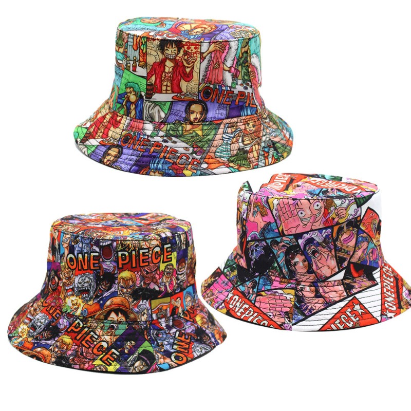 Anime Cosplay Ai - Sombrero de Pescador con Estampado de