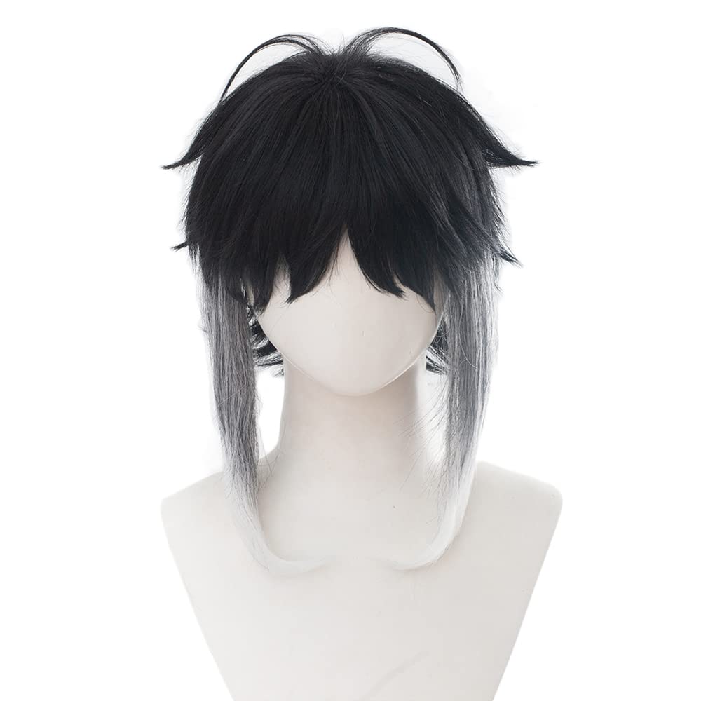 Cosplay Anime White Hair - Peluca de Anime Ryūnosuke Akutagawa Ryunosuke