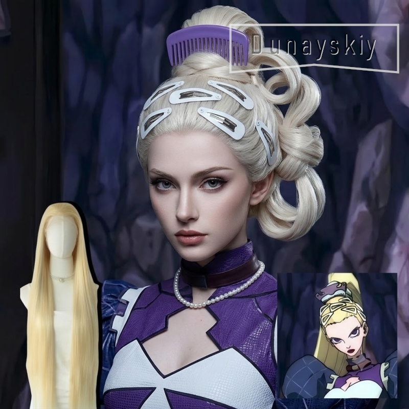 Cosplay Anime White Hair - Pinzas de Pelo Grandes Blancas para