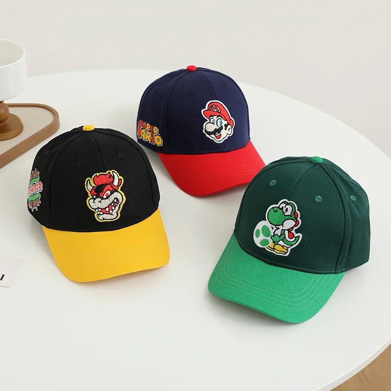 Cosplay Anime Solo - Gorras de Béisbol de Mario Bros,