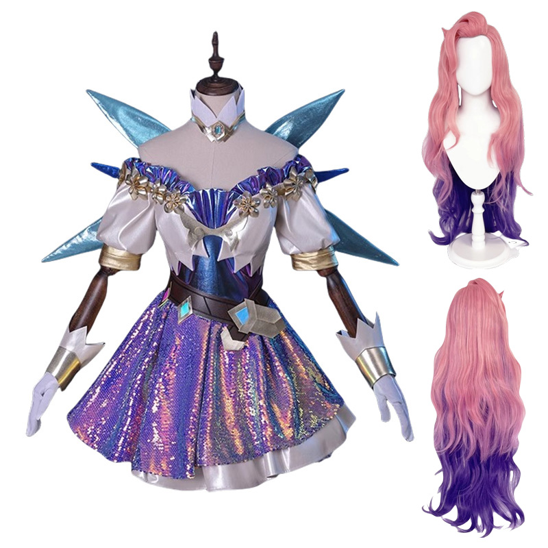 Anime Cosplay Wigs - Disfraz de LOL the Starry-Eyed Songstress