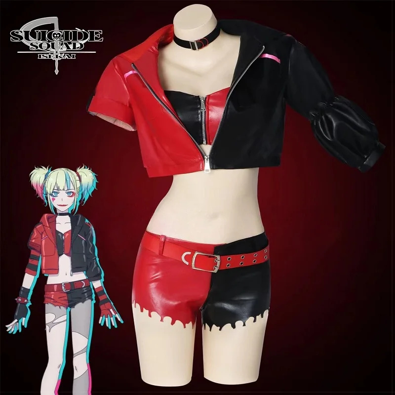 Anime Harley Quinn Cosplay - 2025 aaa para Harley Quinn disfraz