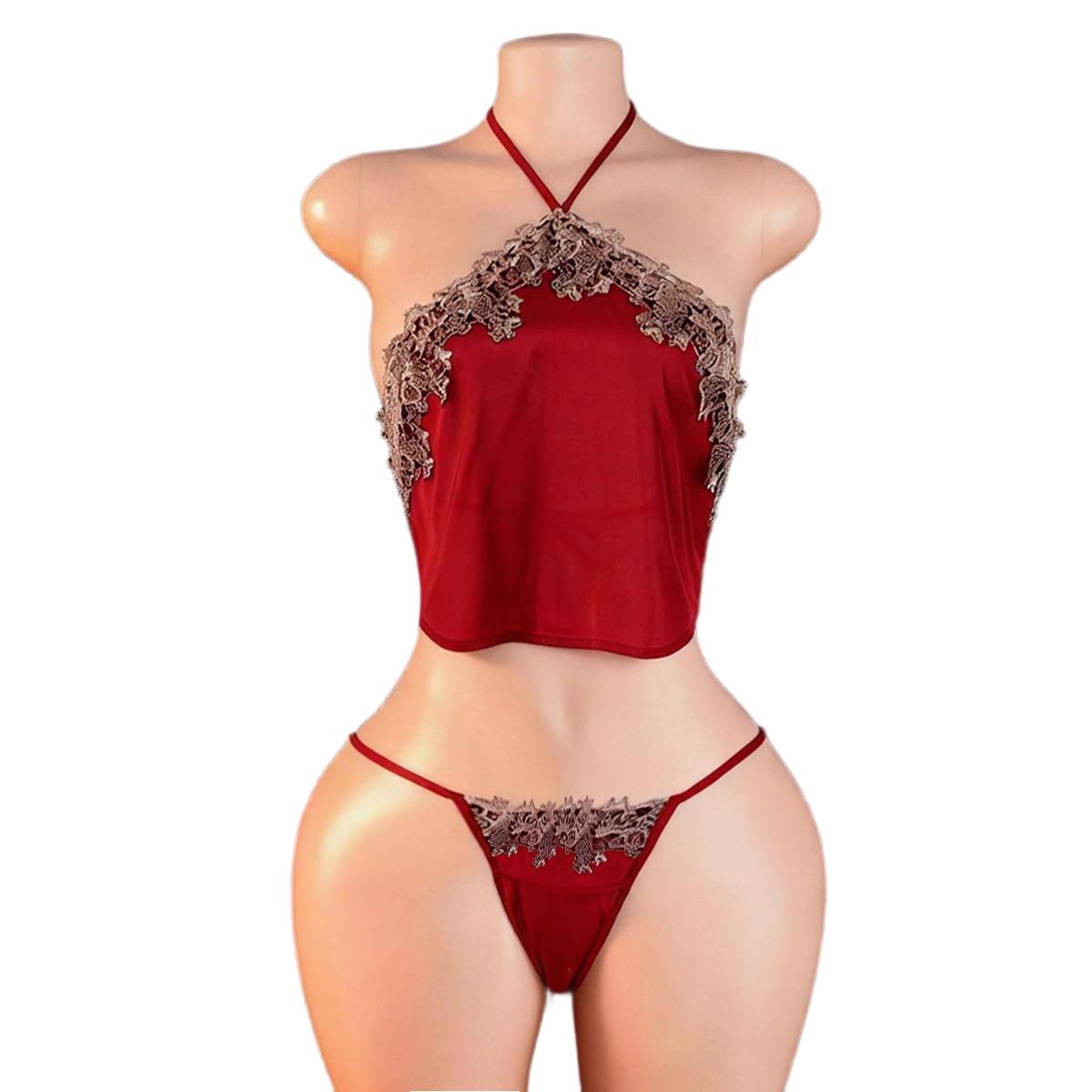 Anime Cosplay Red - Conjunto de lencería sexy con top