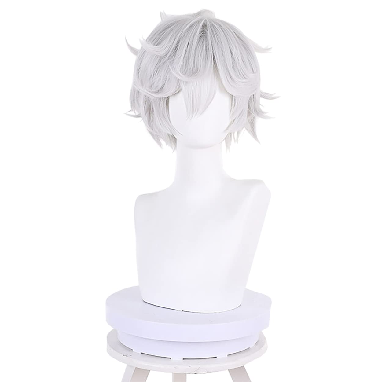 Cosplay Anime White Hair - Gabimaru-Peluca de Cosplay de Anime Jigokuraku,