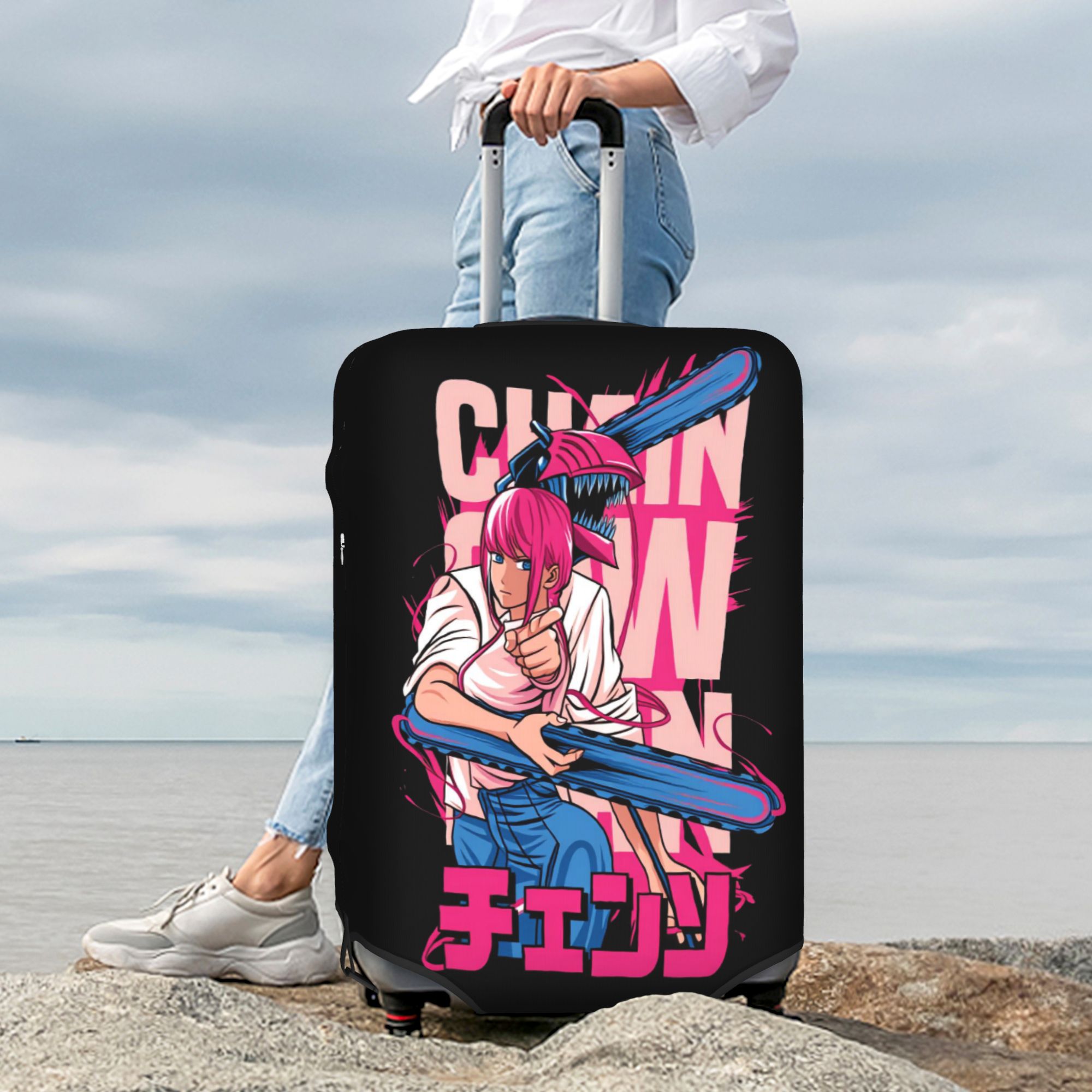 Anime Cosplay Makima - Funda para maleta Chainsaw Man Makima,