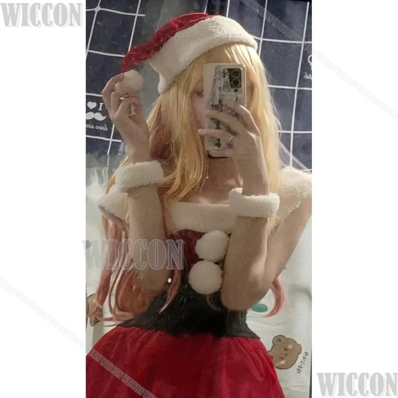 Anime Cosplay Girl Name - Navidad rojo Kitagawa Marin Cosplay Anime