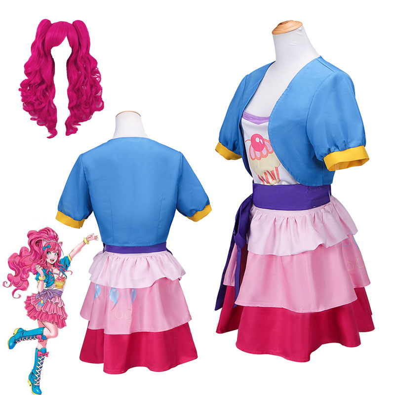 Anime Cosplay Little Girl - Disfraz de Anime Little Pony Pinkie