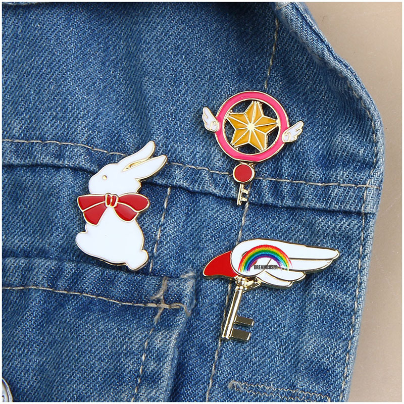 Anime Cosplay Pics - Broche de Sakura de Anime, accesorio