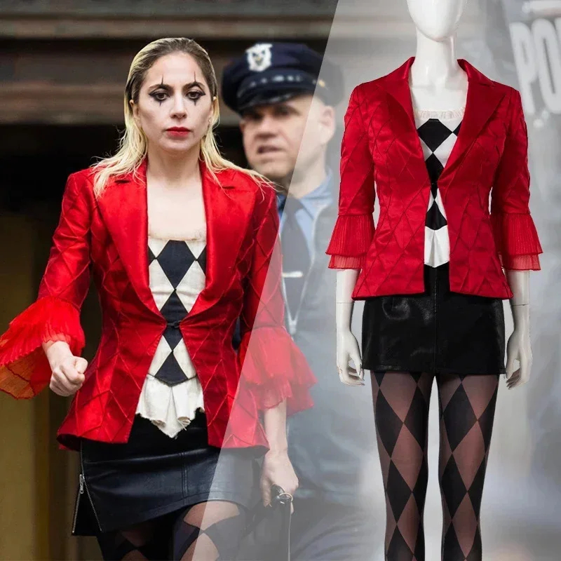 Anime Harley Quinn Cosplay - Disfraz de Harley Quinn para Mujer,