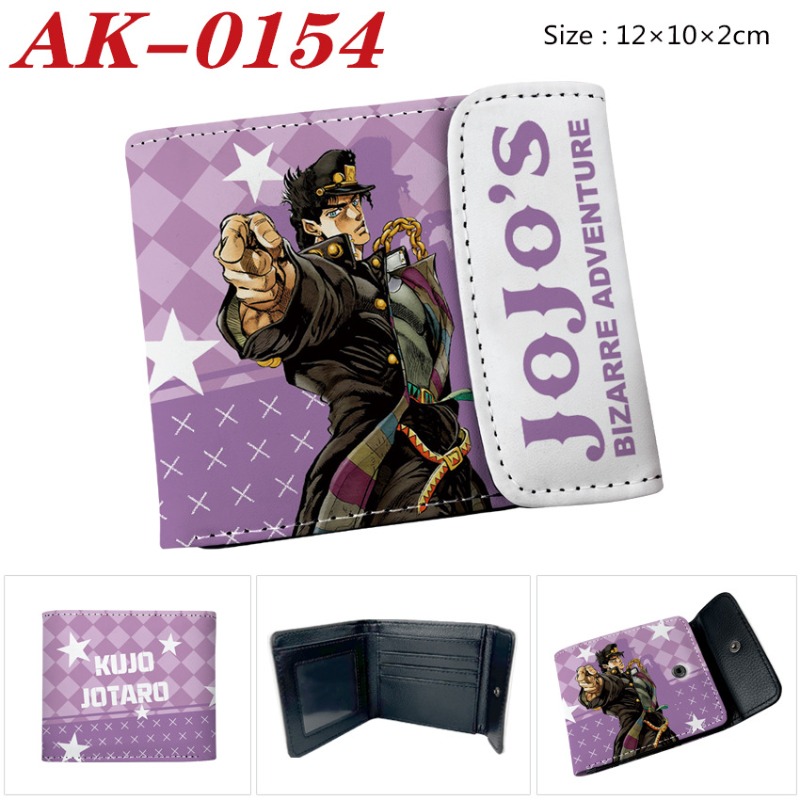 Cosplay Anime Jojo - Cartera Corta de Cuero PU con