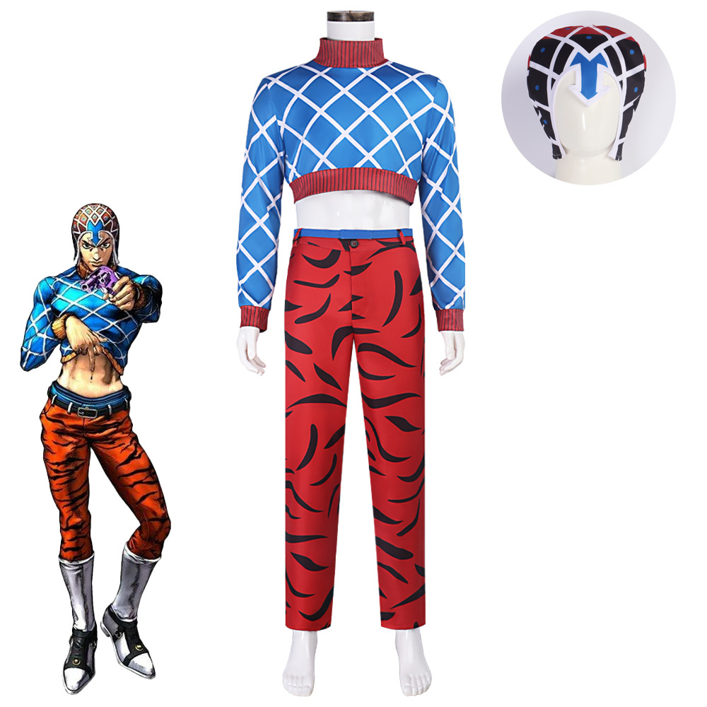 Cosplay Anime Jojo - Disfraz de Anime JoJo Guido Mista