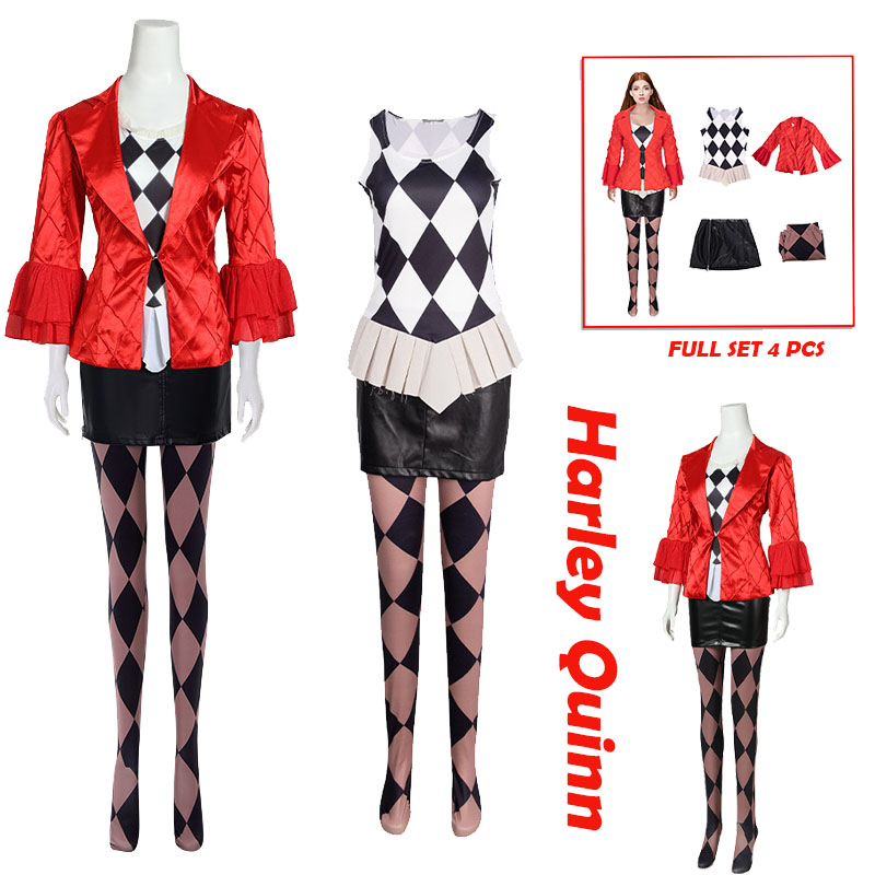 Disfraz de cosplay de Anime Th - Anime Harley Quinn Cosplay reseña y precio