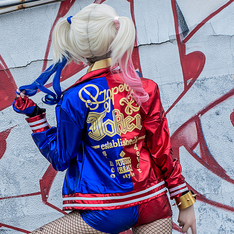 Disfraz de Cosplay de Harley Q - Anime Harley Quinn Cosplay reseña y precio