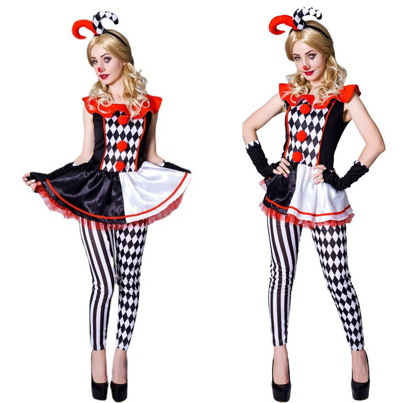 Disfraz de monstruo payaso Har - Anime Harley Quinn Cosplay reseña y precio