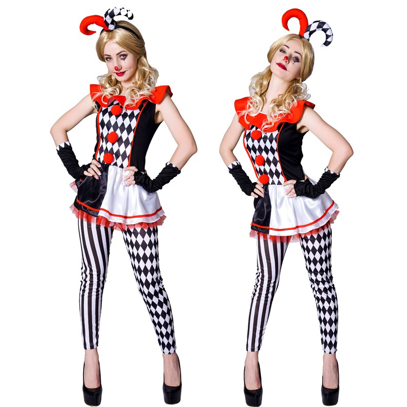 Disfraz de monstruo payaso Har - Anime Harley Quinn Cosplay reseña y precio