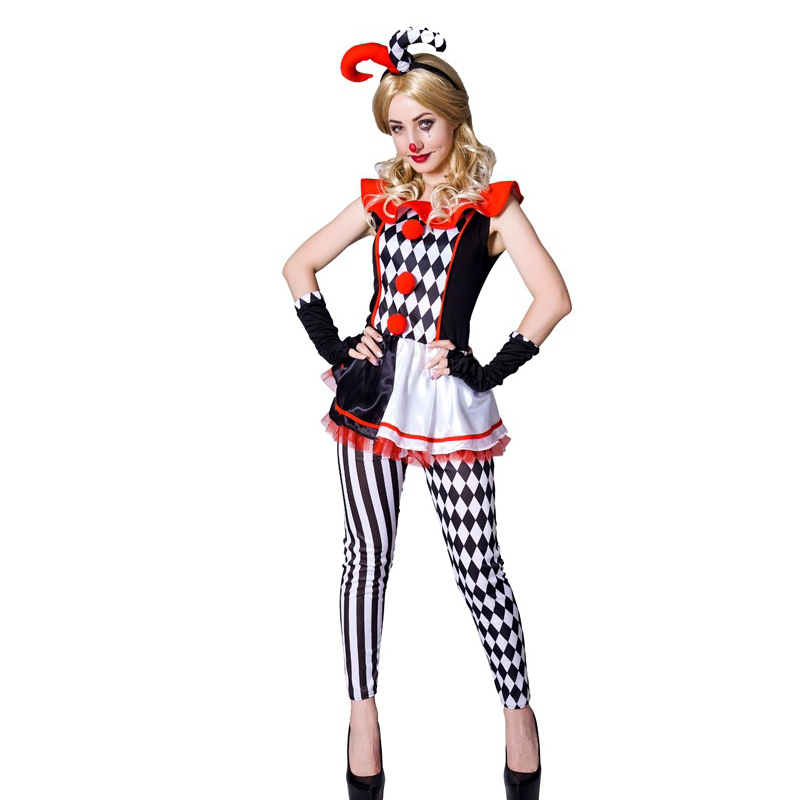 Disfraz de monstruo payaso Har - Anime Harley Quinn Cosplay reseña y precio