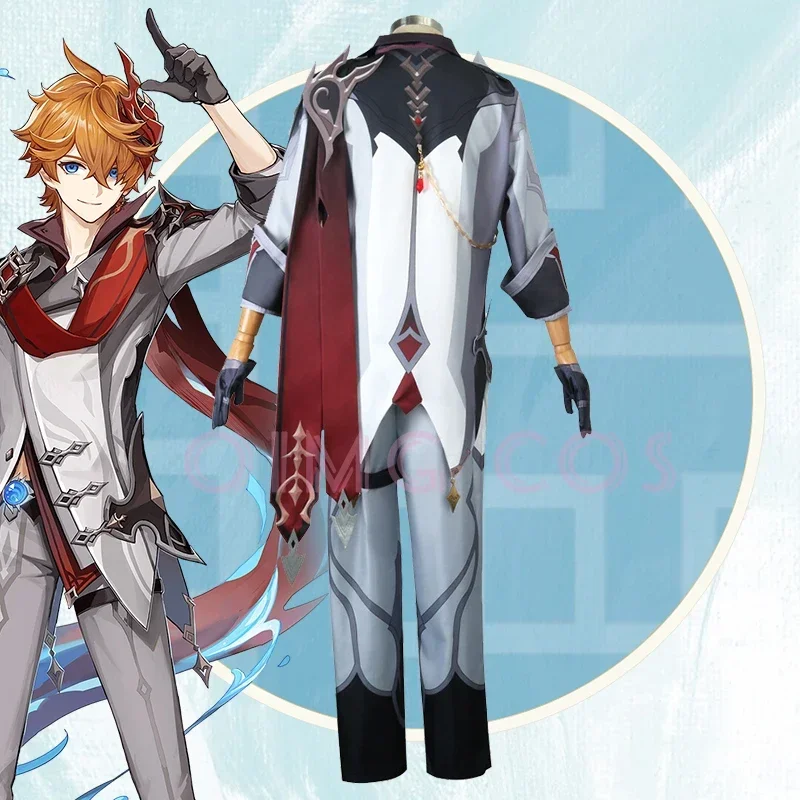 Genshin Impact Tartaglia Cospl - Anime Cosplay Roleplay reseña y precio