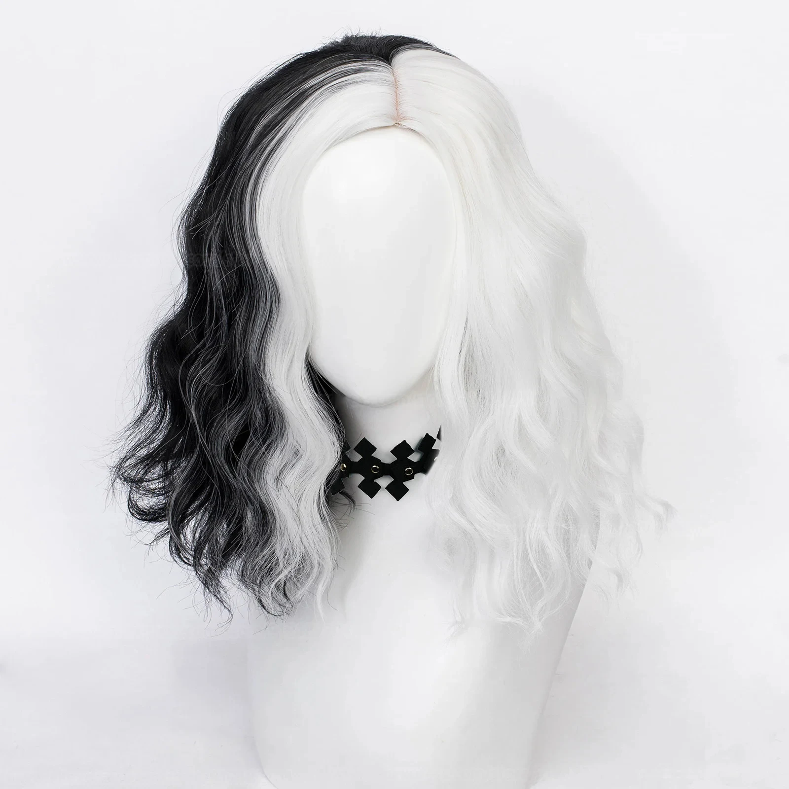 Peluca de cosplay de Cruella d - Cosplay Anime White Hair reseña y precio