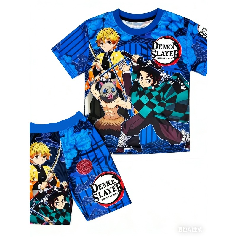 Conjunto de camiseta y pantalo - Anime Cosplay Tanjiro reseña y precio