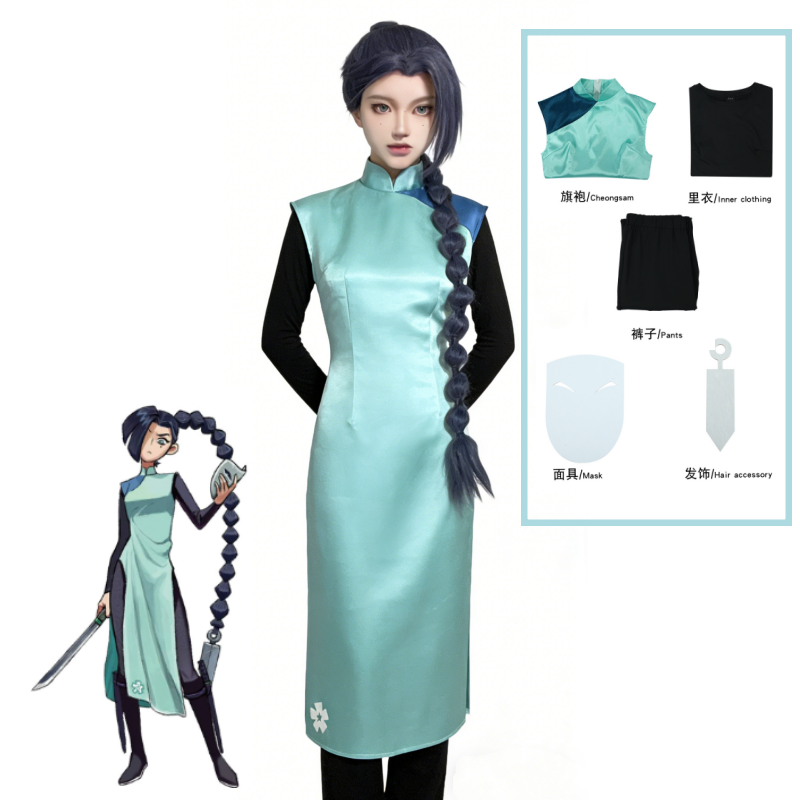 Anime Assassin Seven tijera si - Anime Cosplay Wigs reseña y precio