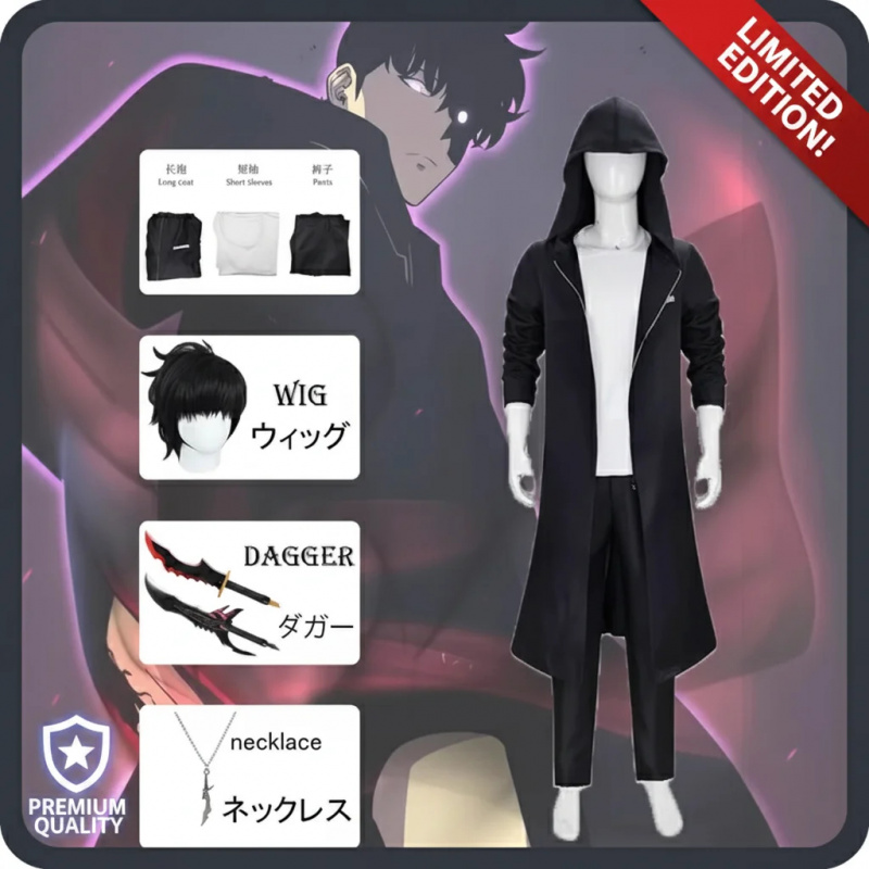 ▓ Disfraz de Cosplay de Sung J - Cosplay Anime Solo reseña y precio