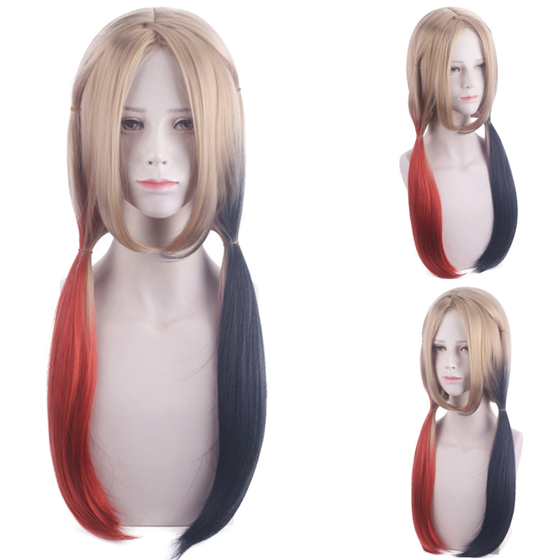 Peluca de cosplay Quinn para m - Anime Harley Quinn Cosplay reseña y precio