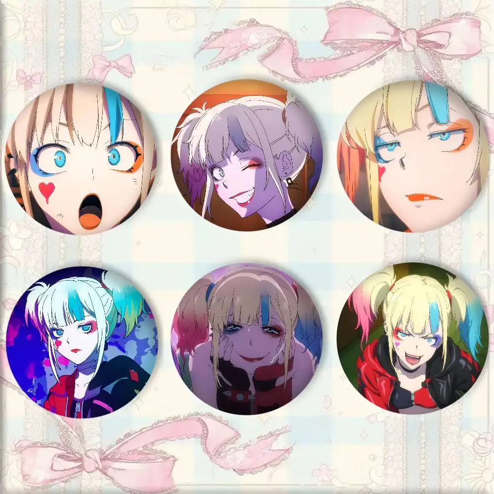 Pin Redondo de Anime y Manga d - Anime Harley Quinn Cosplay reseña y precio