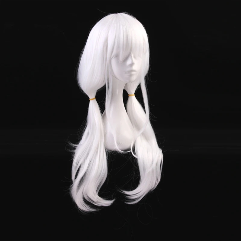 Peluca de cabello sintético re - Cosplay Anime White Hair reseña y precio