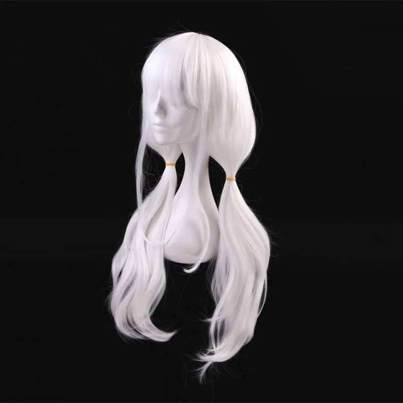 Peluca de cabello sintético re - Cosplay Anime White Hair reseña y precio
