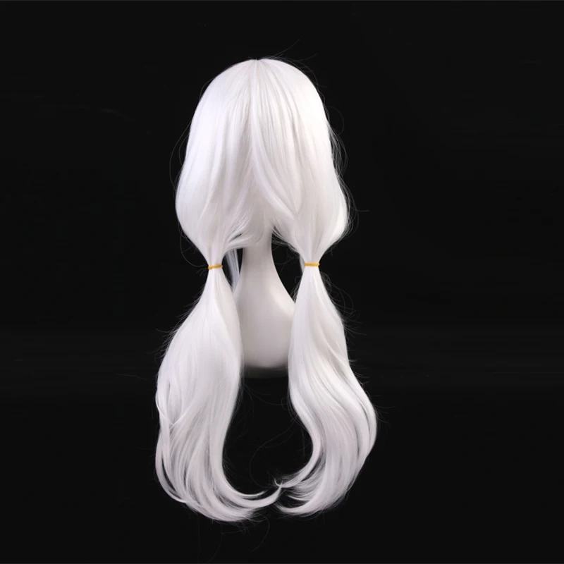 Peluca de cabello sintético re - Cosplay Anime White Hair reseña y precio