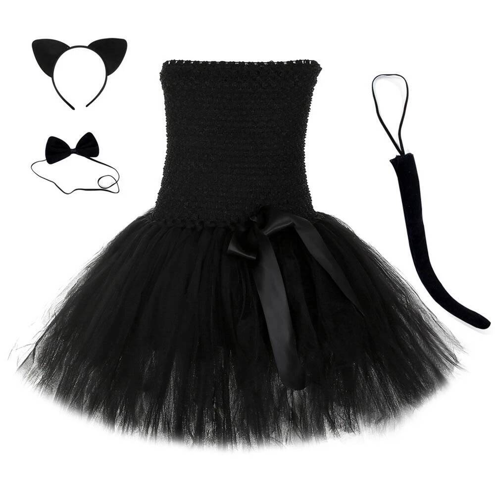 Lindo Vestido Tutú de Gato Neg - Anime Cosplay Simple reseña y precio