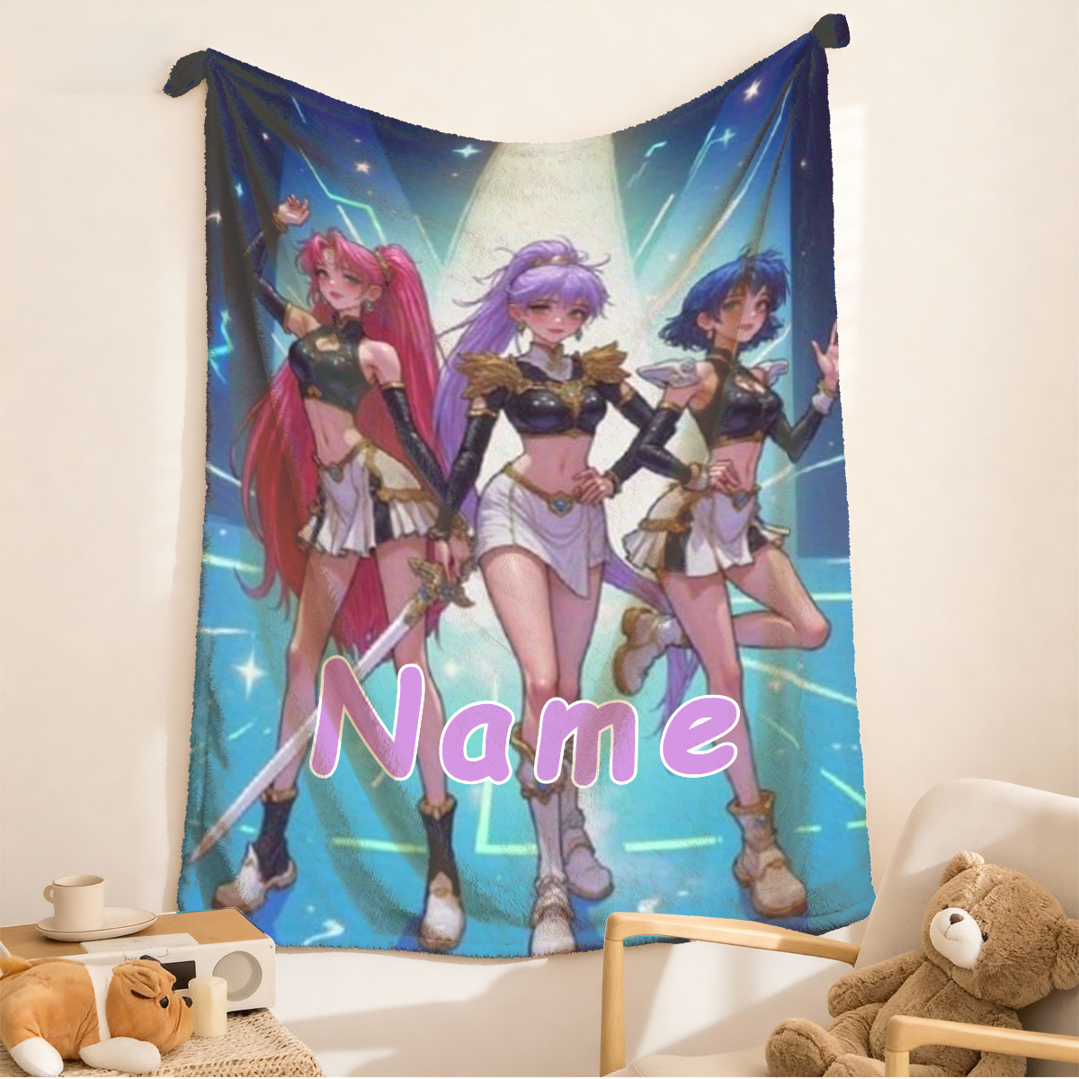 Manta Personalizada de Anime c - Anime Cosplay Girl Name reseña y precio