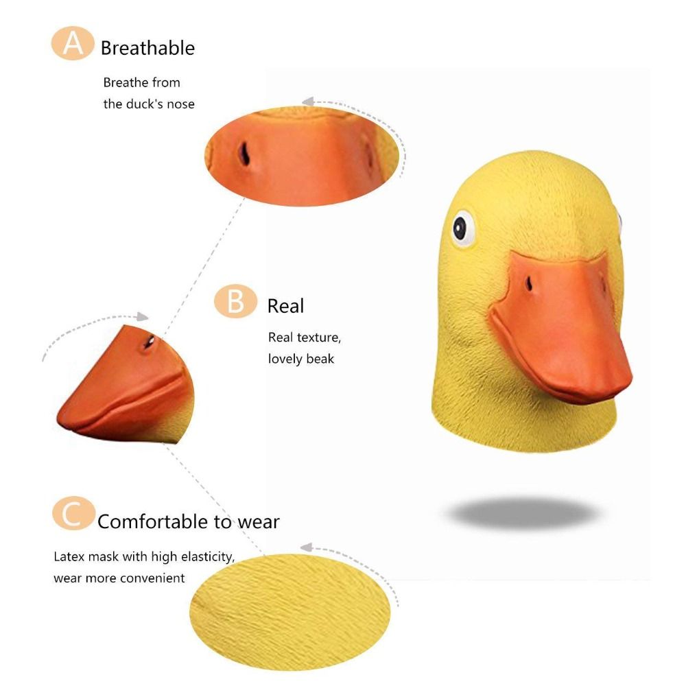 Máscara de Pato Amarillo de Lá - Anime Cosplay Pics reseña y precio