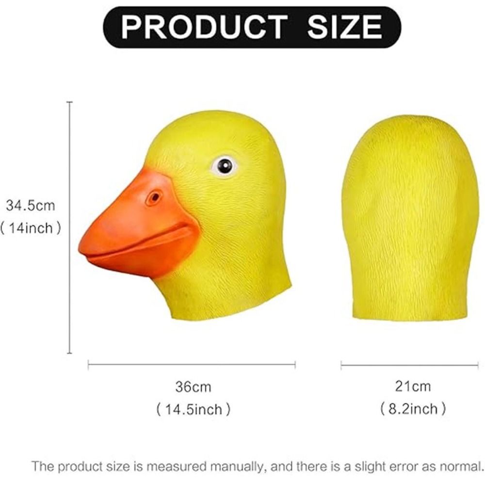 Máscara de Pato Amarillo de Lá - Anime Cosplay Pics reseña y precio