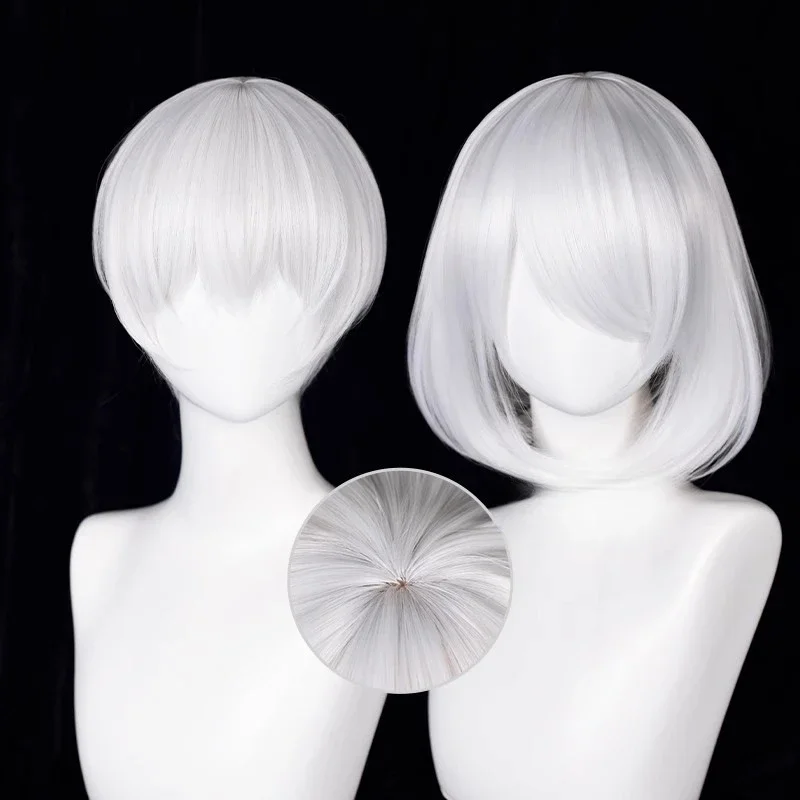 Peluca de Cosplay de Anime 9S, - Cosplay Anime White Hair reseña y precio
